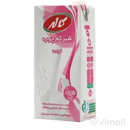 شیر تتراپک یک لیتری ۱/۵٪ کاله