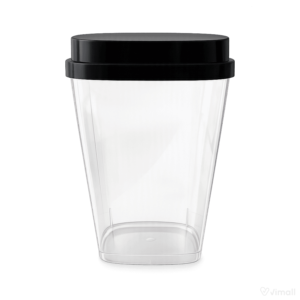لیوان یاسا(350 سی سی)شفاف(برناپلاست)