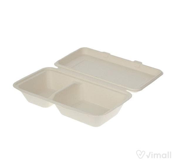 ظرف دوخانه درب دار گیاهی(سوگاس)800سی سی
