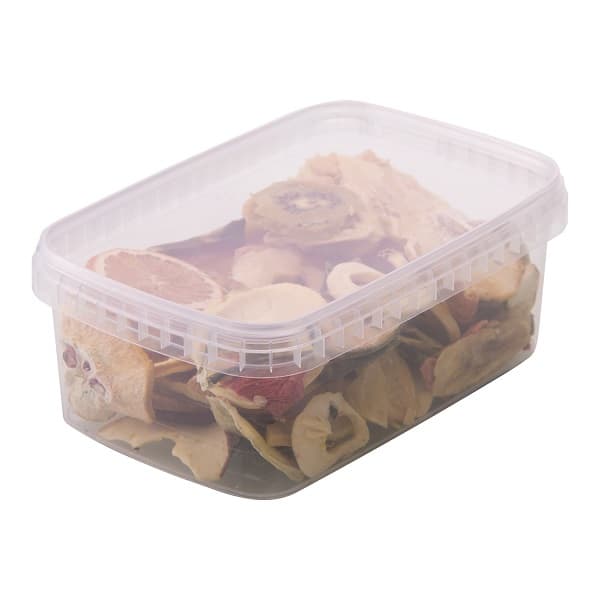 ظرف مایکروویوی 1200 سی سی درب و بدنه شفاف (کارتن 120 عددی)