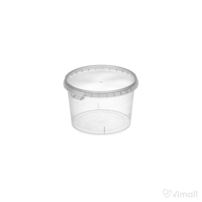 سطل مایکروویو ۶۱۰ سی سی بدون دسته درب و بدنه شفاف
