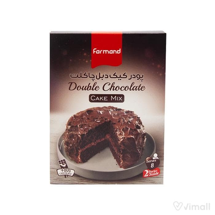 پودر کیک اسفنجی دبل چاکلت فرمند(450 گرمی)