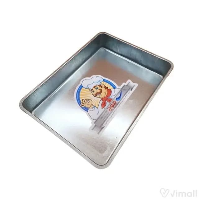 قالب مستطیل متوسط ویترینی گالوانیزه (موج)40*30 ارتفاع 4